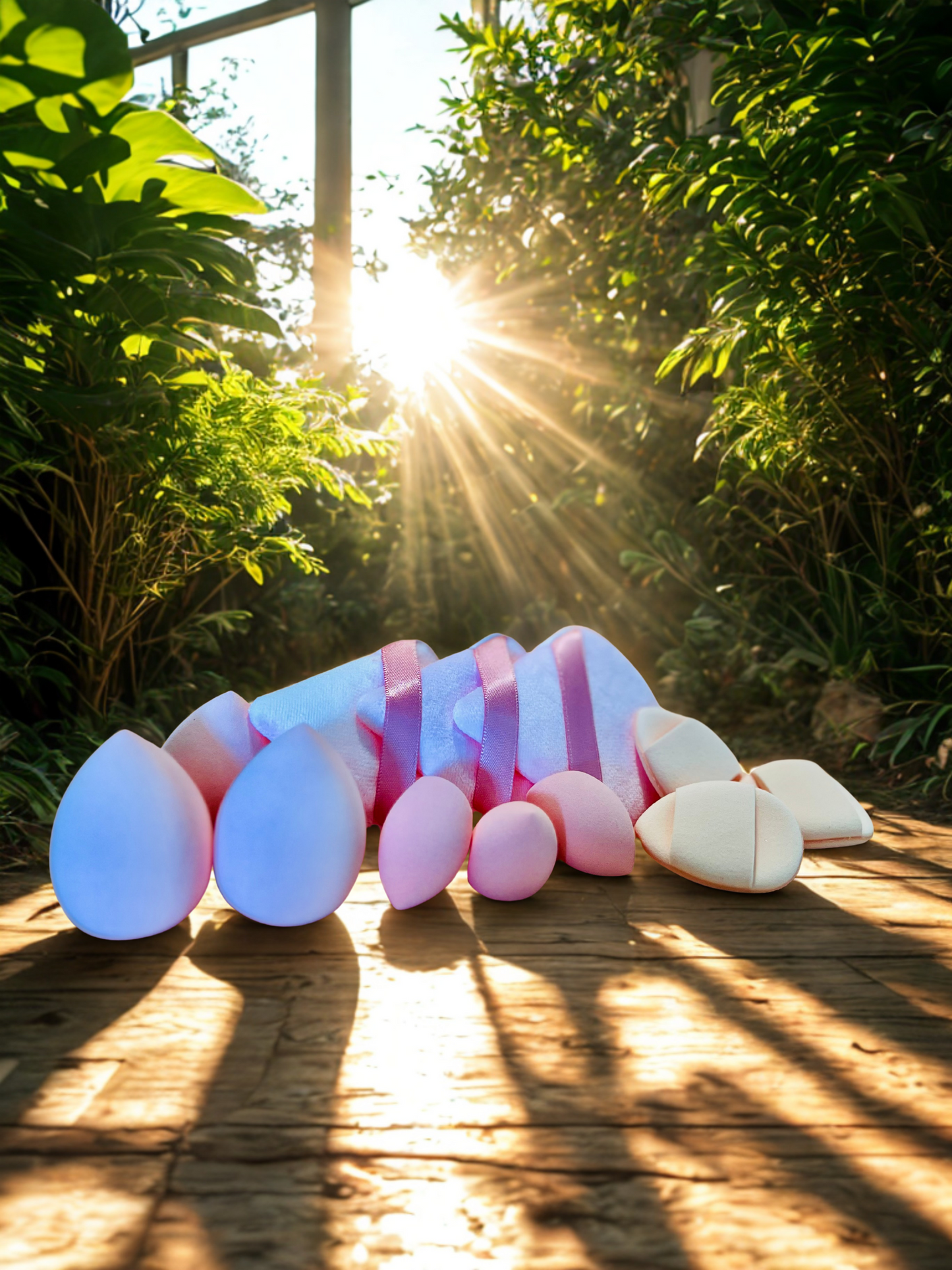 Make Up Sponge set - 12 Pcs - Coral