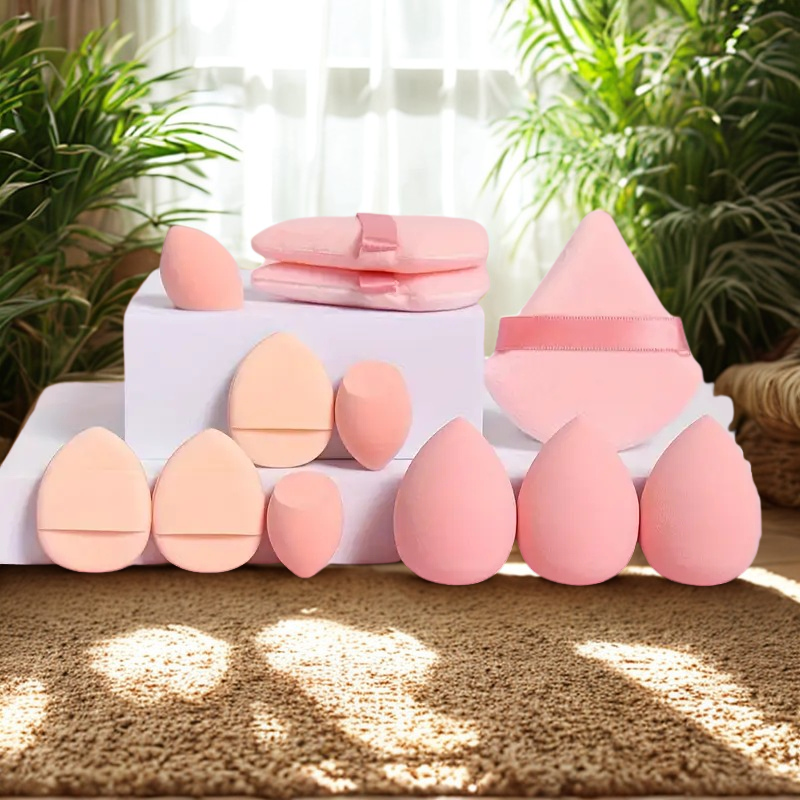 Make Up Sponge set - 12 Pcs - Coral