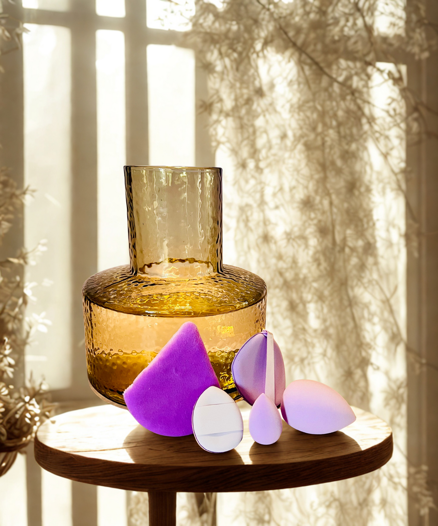 Make Up Sponge set - 5 Pcs - Purple